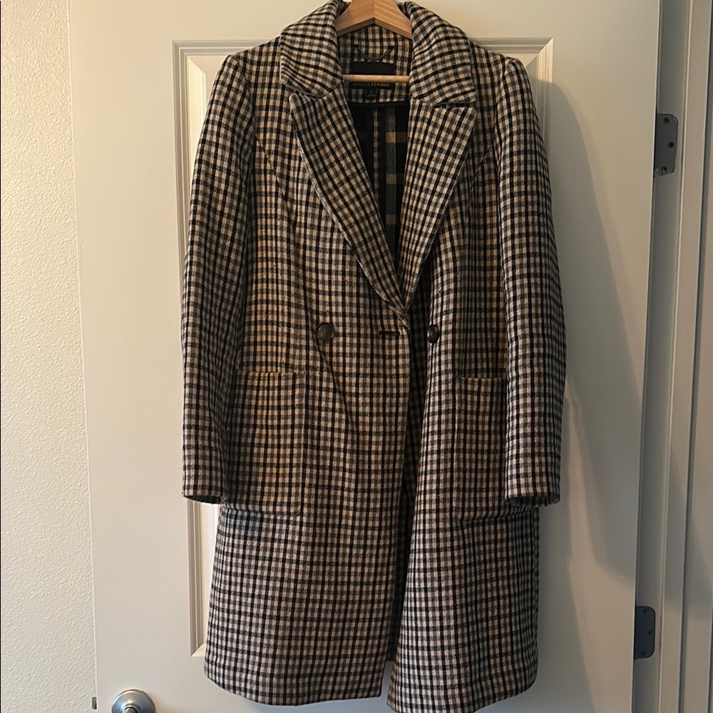Banana Republic Checkered Top Coat
